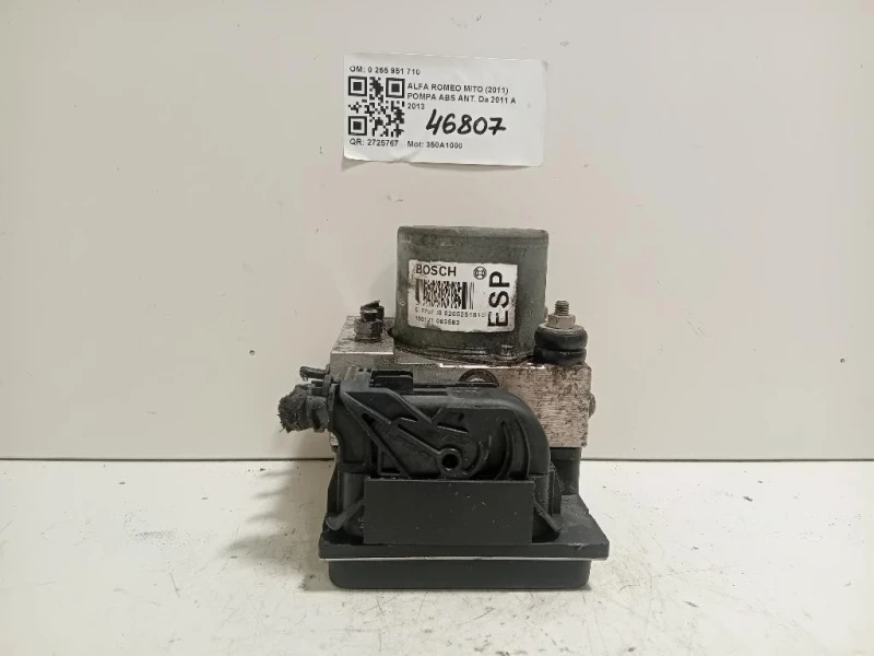 Pompa ABS ANT 0265951710 51879980 Alfa Romeo MITO 2011
