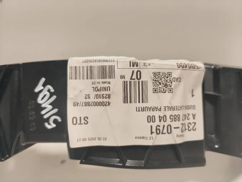 Staffa Sostegno Infparaurti POST SX A2478851800A2478850400 Mercedes Classe B W247 2019