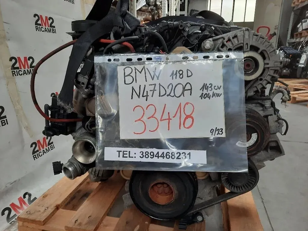 Motore Semicompleto N47D20A 143CV 104KW Bmw Serie 1 E82 Coupe 2005