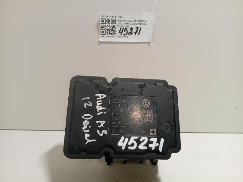 Pompa ABS ANT 1K0 614 517 DE Audi A3 8VA Sportback 2012