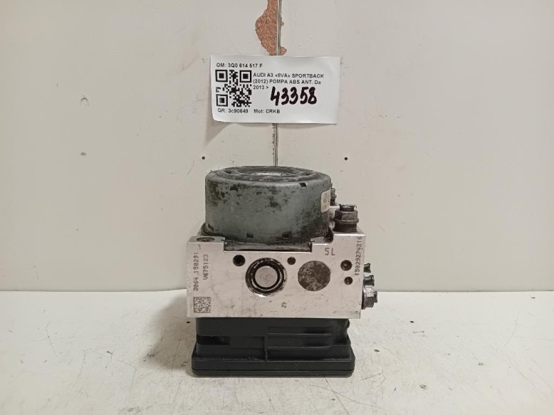 Pompa ABS ANT 3Q0 614 517 F Audi A3 8VA Sportback 2012