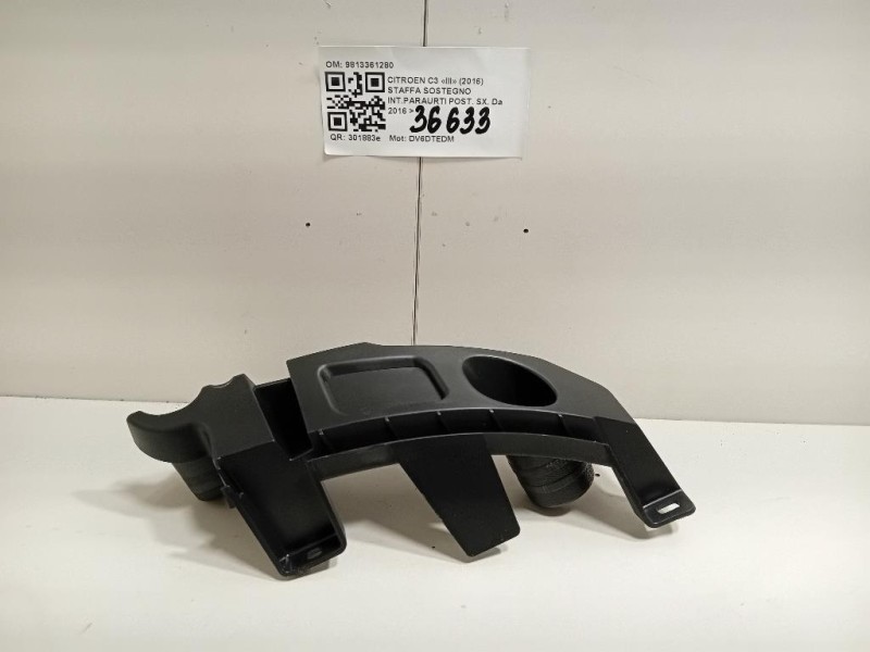 Staffa Sostegno Intparaurti POST SX 9813361280 Citroen C3 III 2016