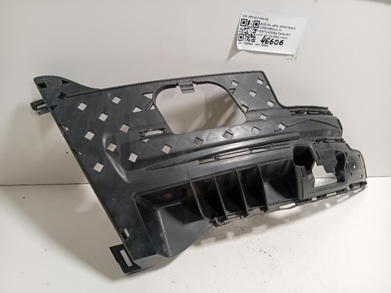 Staffa Sostegno Paraurti ANT DX 8P4 807 096 RE Audi A3 8PA Sportback 2008