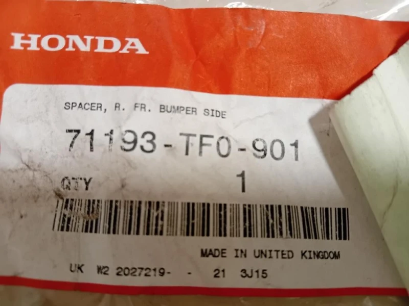 Staffa Sostegno Paraurti ANT DX 71193-TF0-901 Honda JAZZ IV 2023