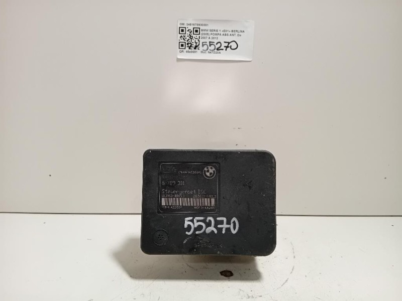 Pompa ABS ANT 3451678930001 Bmw Serie 1 E81 Berlina 2005