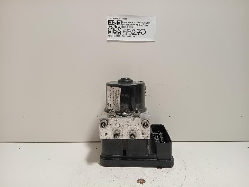 Pompa ABS ANT 3451678930001 Bmw Serie 1 E81 Berlina 2005