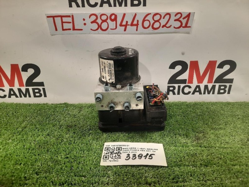 Pompa ABS ANT 34516789300-01 Bmw Serie 1 E87 Berlina 2005