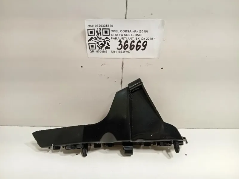 Staffa Sostegno Paraurti ANT SX 9829335680 Opel Corsa F 2019