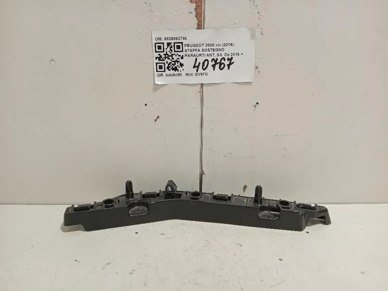 Staffa Sostegno Paraurti ANT SX 9825853780 Peugeot 2008 I 2016