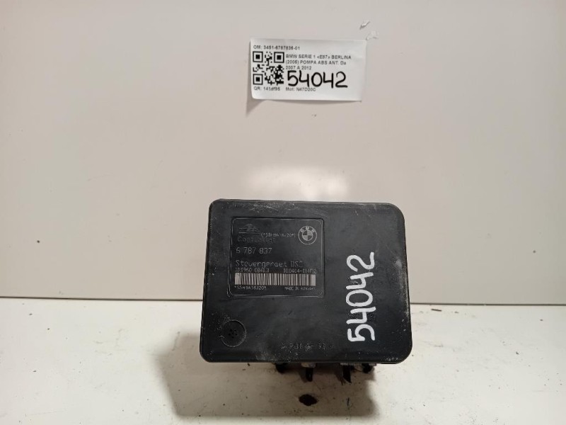 Pompa ABS ANT 3451-6787836-01 Bmw Serie 1 E87 Berlina 2005