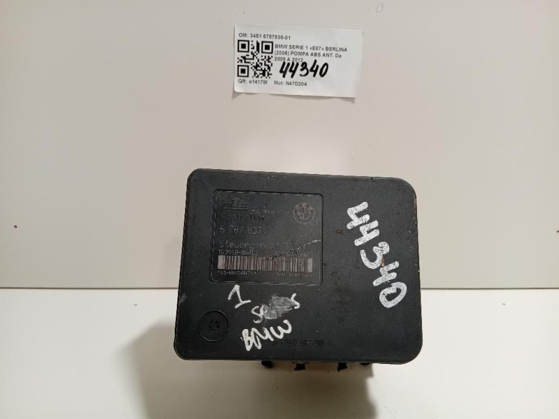 Pompa ABS ANT 3451 6787836-01 Bmw Serie 1 E87 Berlina 2005