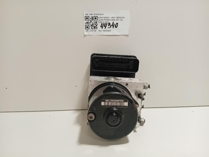 Pompa ABS ANT 3451 6787836-01 Bmw Serie 1 E87 Berlina 2005