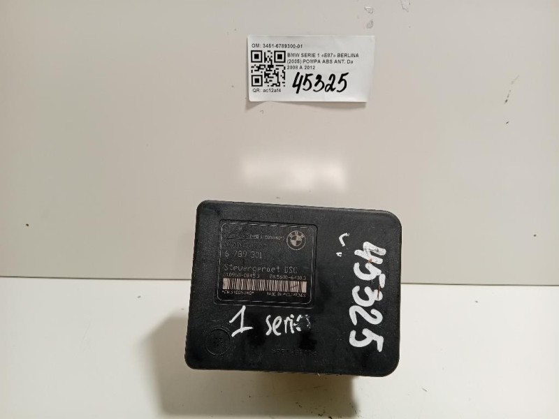 Pompa ABS ANT 3451-6789300-01 Bmw Serie 1 E87 Berlina 2005