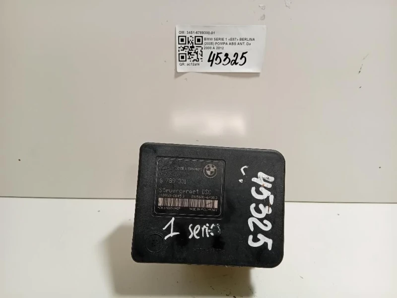 Pompa ABS ANT 3451-6789300-01 Bmw Serie 1 E87 Berlina 2005