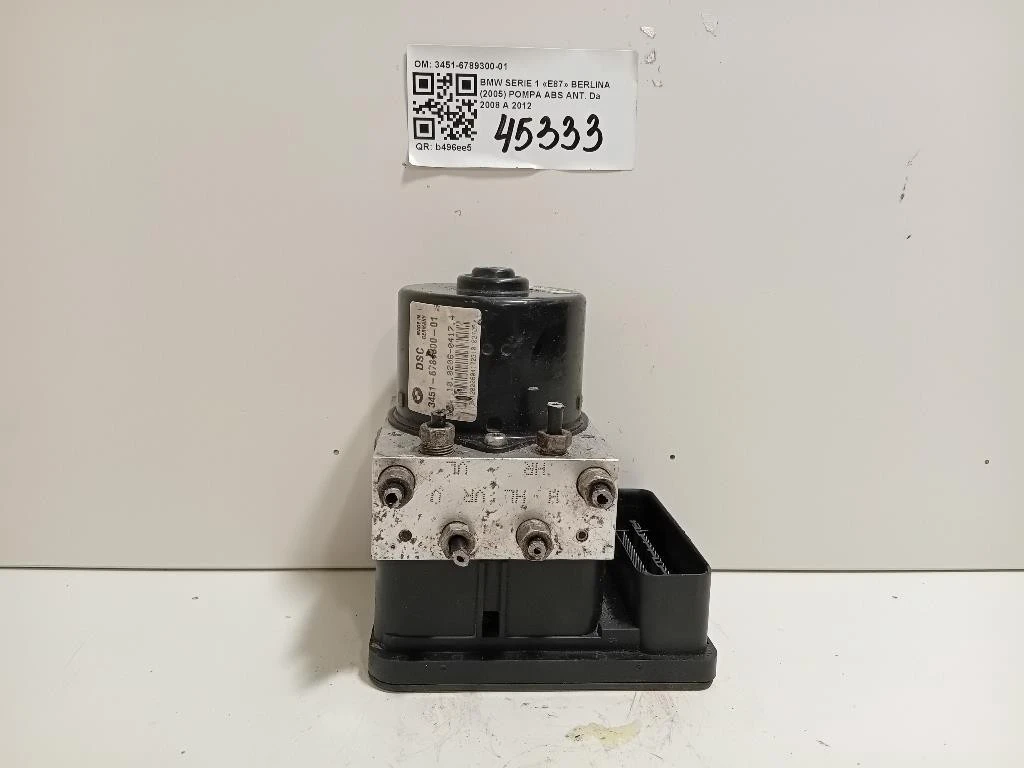Pompa ABS ANT 3451-6789300-01 Bmw Serie 1 E87 Berlina 2005