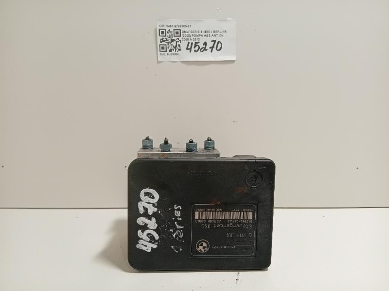 Pompa ABS ANT 3451-6789300-01 Bmw Serie 1 E87 Berlina 2005