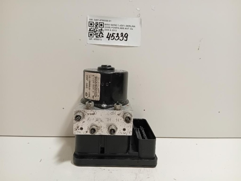 Pompa ABS ANT 3451-6789300-01 Bmw Serie 1 E87 Berlina 2005