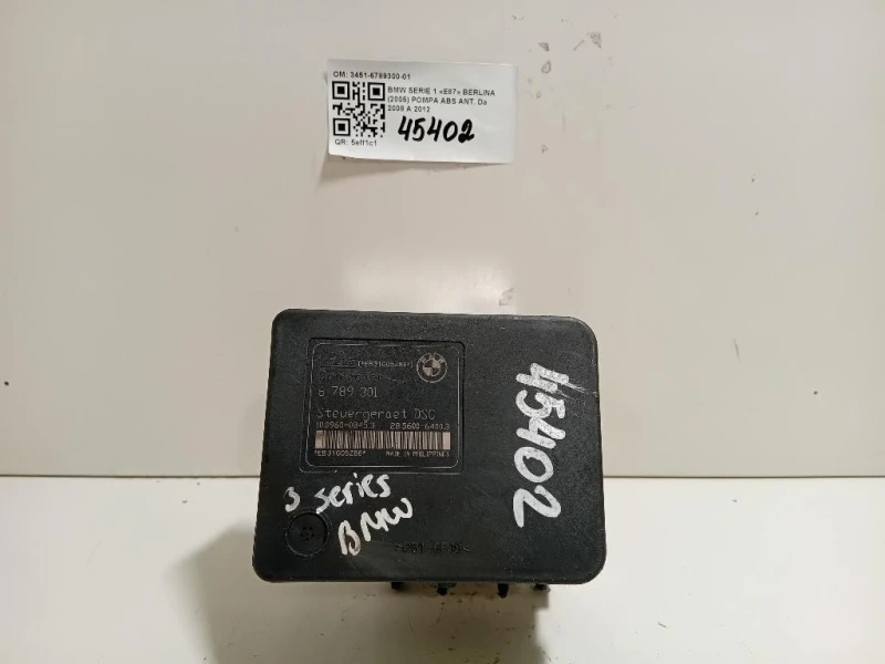 Pompa ABS ANT 3451-6789300-01 Bmw Serie 1 E87 Berlina 2005