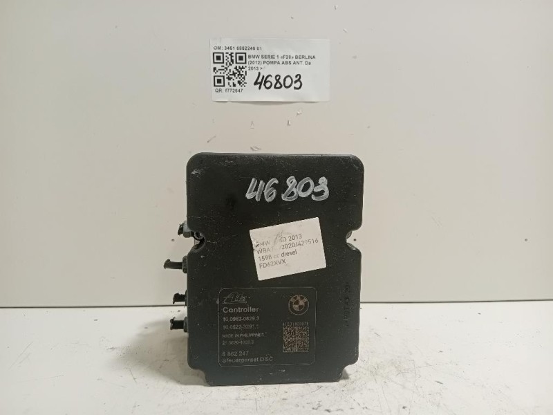 Pompa ABS ANT 3451 6862246 01 Bmw Serie 1 F20 Berlina 2012