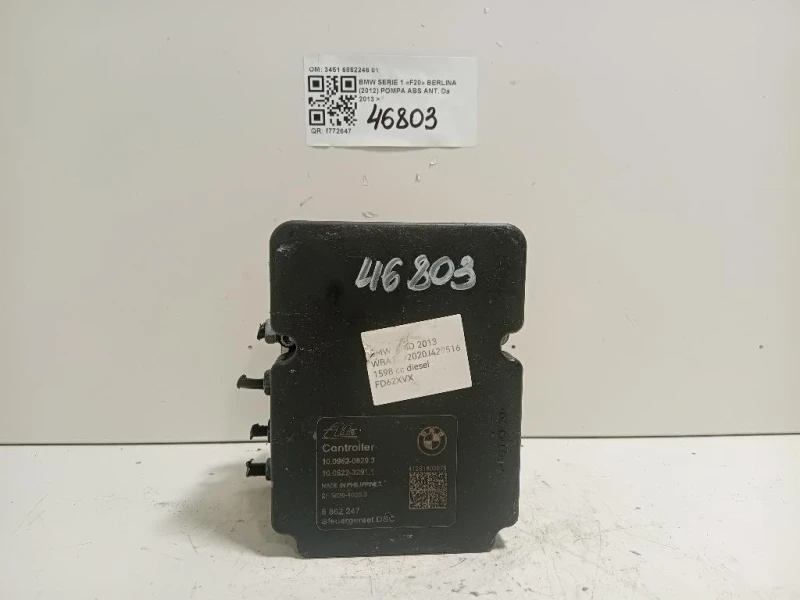 Pompa ABS ANT 3451 6862246 01 Bmw Serie 1 F20 Berlina 2012