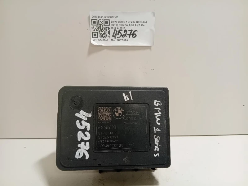 Pompa ABS ANT 3451-6868637-01 Bmw Serie 1 F20 Berlina 2012