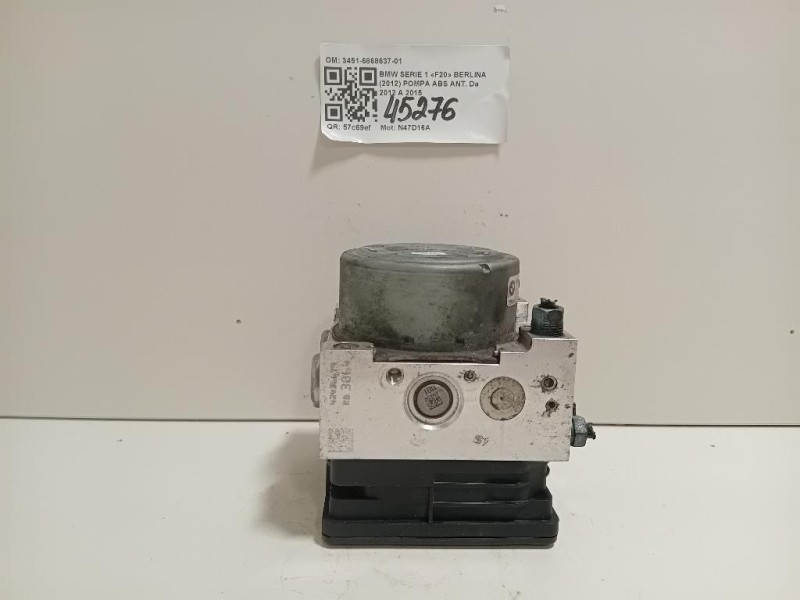 Pompa ABS ANT 3451-6868637-01 Bmw Serie 1 F20 Berlina 2012