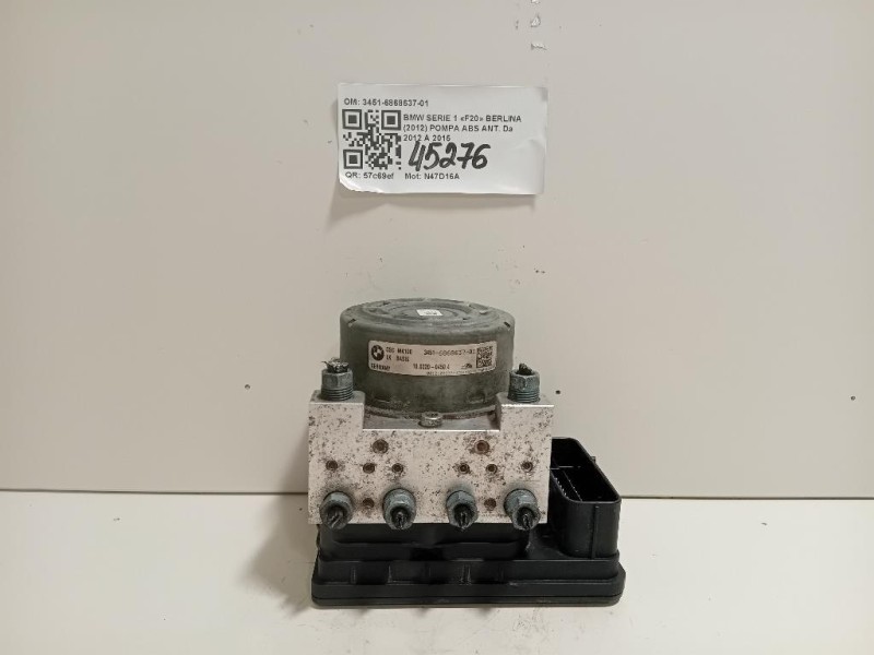 Pompa ABS ANT 3451-6868637-01 Bmw Serie 1 F20 Berlina 2012