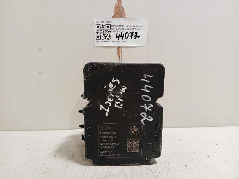 Pompa ABS ANT 6862246-01 Bmw Serie 1 F20 Berlina 2012
