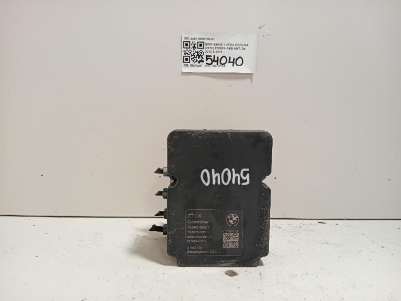 Pompa ABS ANT 3451-6860730-01 Bmw Serie 1 F20 Berlina 2012