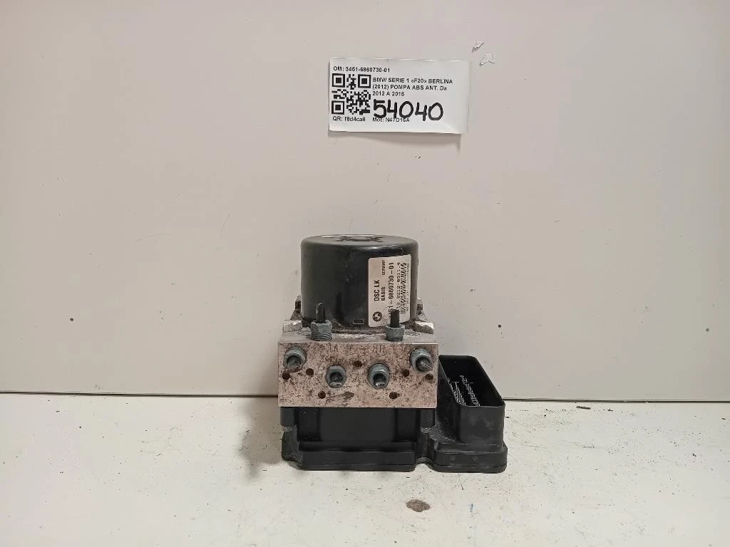 Pompa ABS ANT 3451-6860730-01 Bmw Serie 1 F20 Berlina 2012