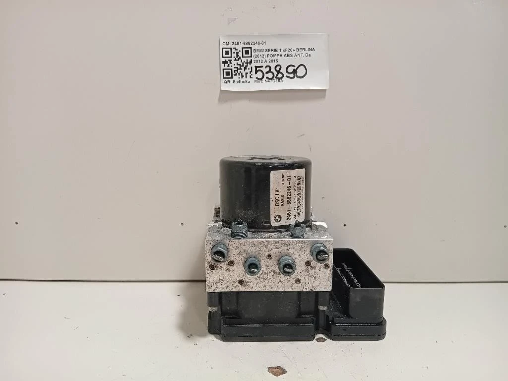 Pompa ABS ANT 3451-6862246-01 Bmw Serie 1 F20 Berlina 2012