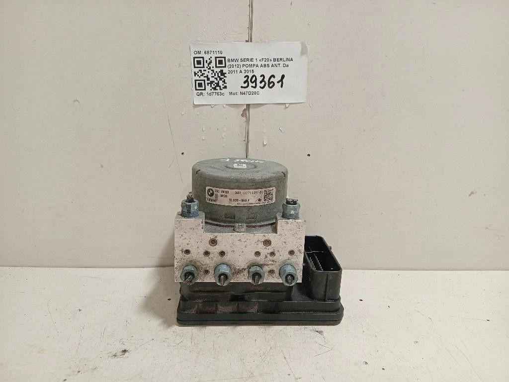 Pompa ABS ANT 6871110 Bmw Serie 1 F20 Berlina 2012