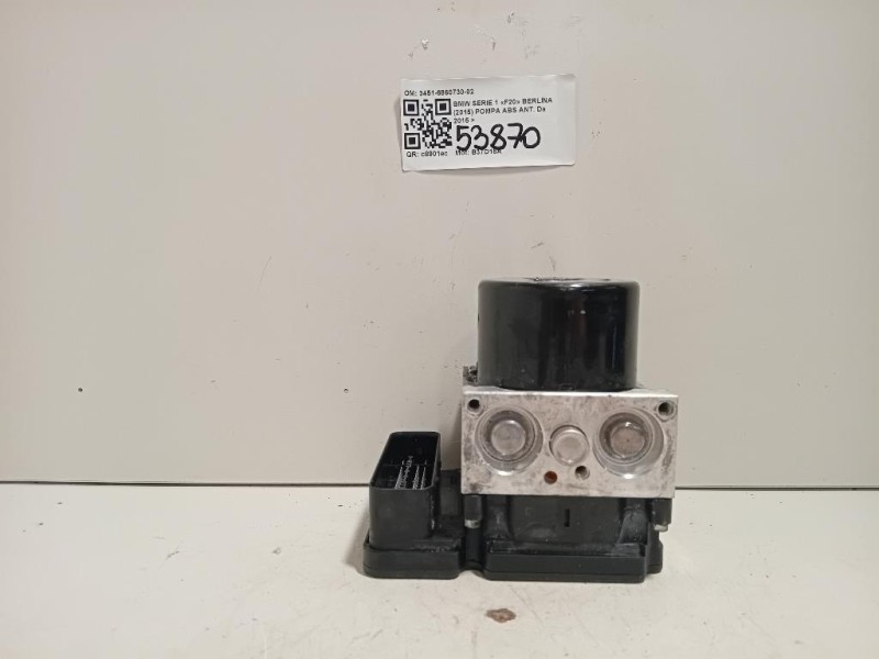 Pompa ABS ANT 3451-6860730-02 Bmw Serie 1 F20 Berlina 2015