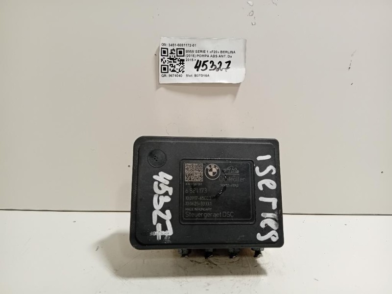 Pompa ABS ANT 3451-6881172-01 Bmw Serie 1 F20 Berlina 2015