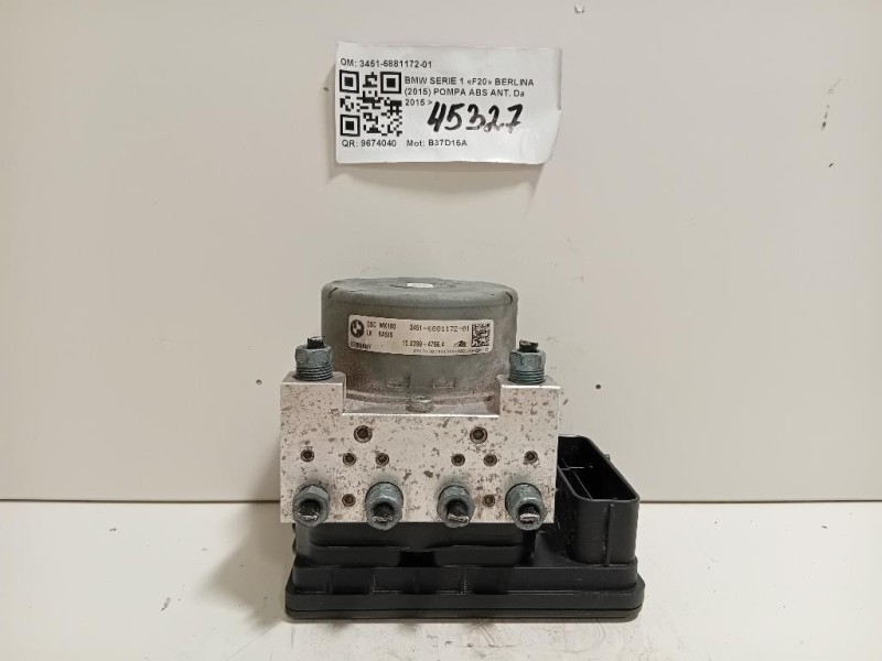 Pompa ABS ANT 3451-6881172-01 Bmw Serie 1 F20 Berlina 2015