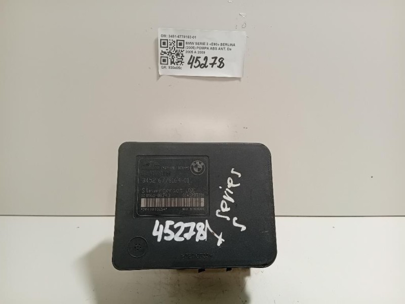 Pompa ABS ANT 3451-6778163-01 Bmw Serie 3 E90 Berlina 2005
