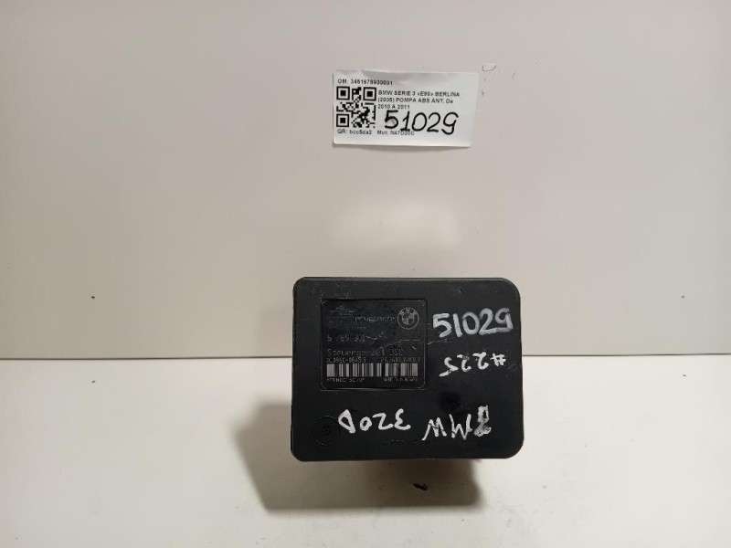 Pompa ABS ANT 3451678930001 Bmw Serie 3 E90 Berlina 2005