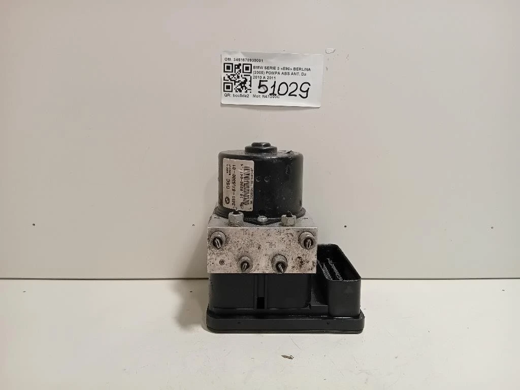 Pompa ABS ANT 3451678930001 Bmw Serie 3 E90 Berlina 2005