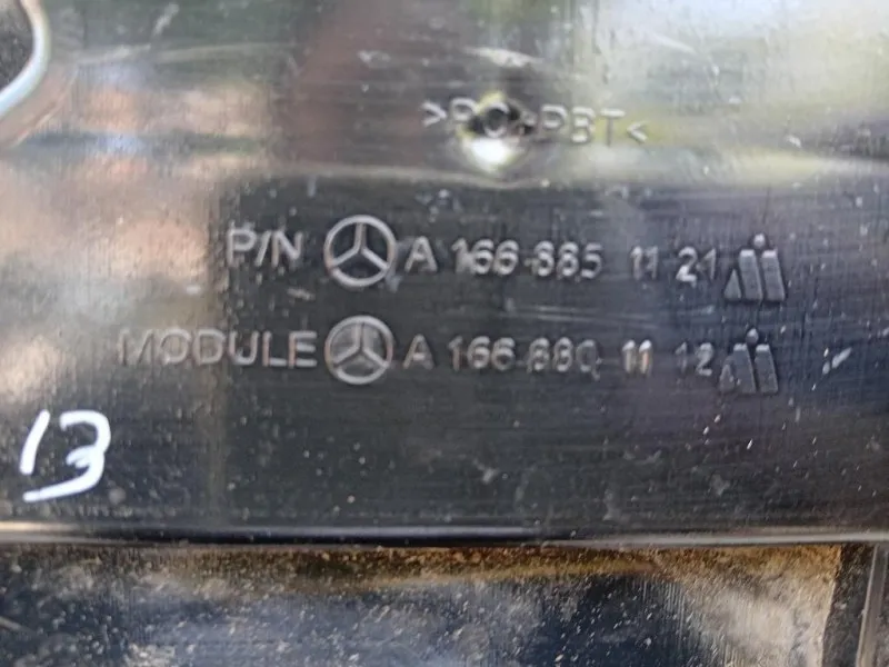 Supporto Copertura Plastica Montante Posteriore POST SX A1668851121 Mercedes Classe ML W166 2012