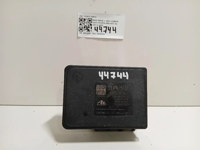 Pompa ABS ANT 100917-39513 Bmw Serie 3 E93 Cabrio 2007