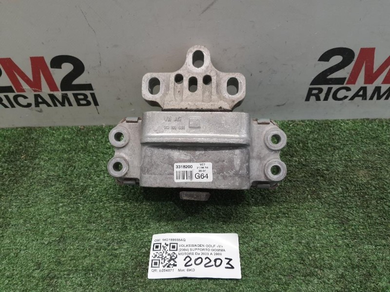 Supporto Gomma Motore 1K0199555AQ Volkswagen GOLF V 2004