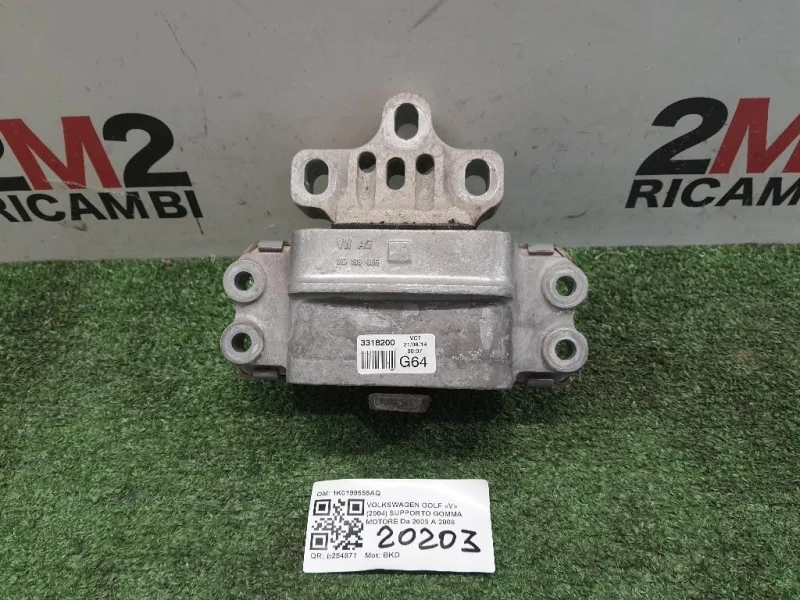 Supporto Gomma Motore 1K0199555AQ Volkswagen GOLF V 2004