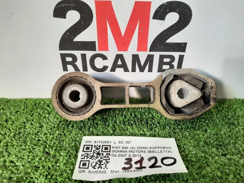 Supporto Gomma Motore Bielletta 51732681 Fiat 500 II 2008