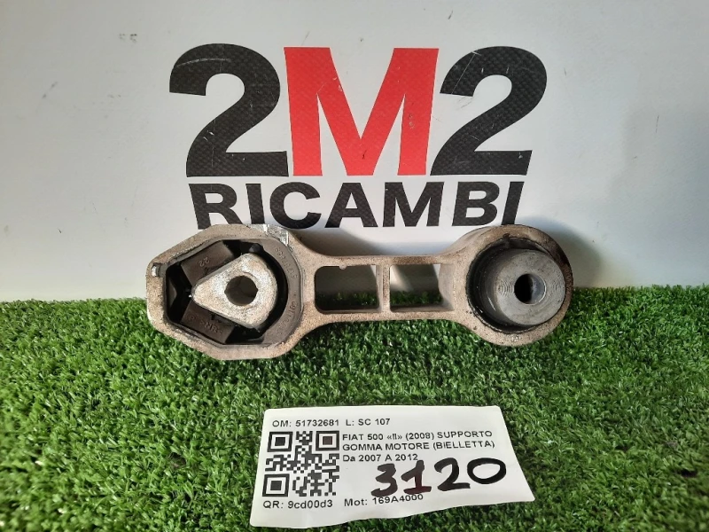 Supporto Gomma Motore Bielletta 51732681 Fiat 500 II 2008