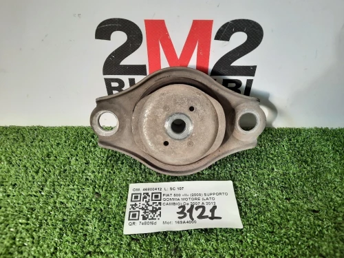 Supporto Gomma Motore LATO Cambio 46800412 Fiat 500 II 2008