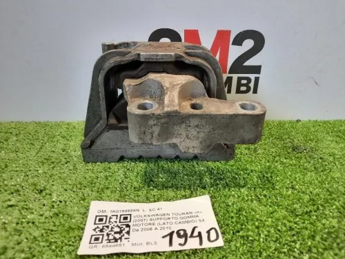 Supporto Gomma Motore LATO Cambio SX 1K0199252 Volkswagen Touran II 2007