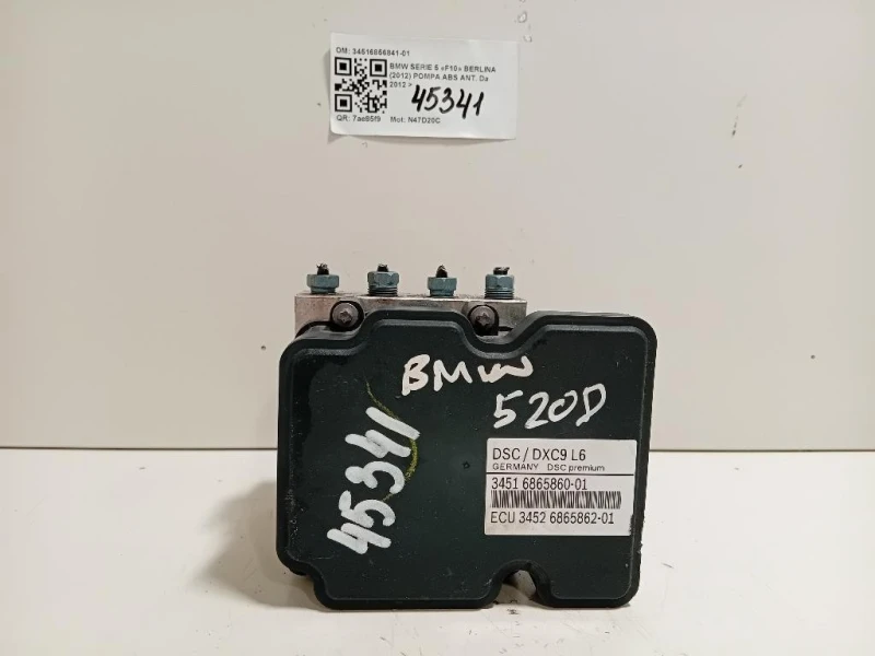 Pompa ABS ANT 34516856841-01 Bmw Serie 5 F10 Berlina 2012