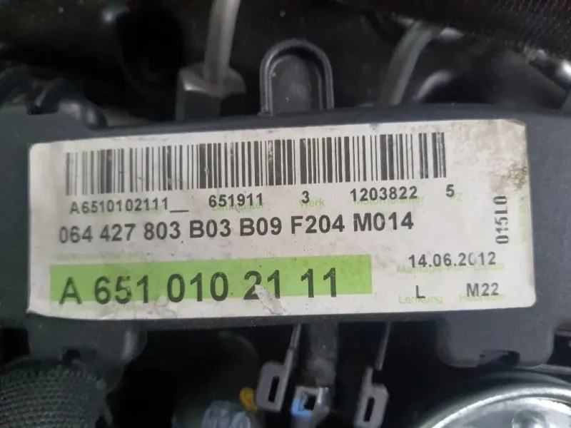 Motore Semicompleto 651911 170CV 125KW Mercedes Classe C W204 2007