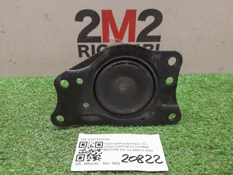 Supporto Gomma Motore DX 6Q0199262AF Volkswagen POLO IV 2002