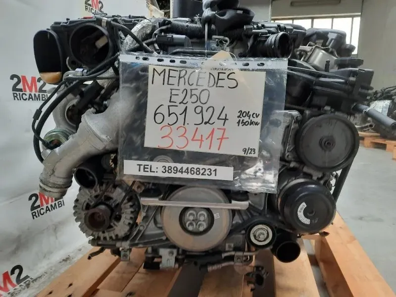 Motore Semicompleto 651924 204CV 150KW Mercedes Classe E S212 SW 2009